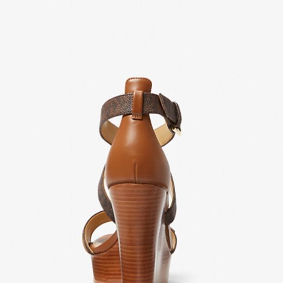 Michael Kors Carmen Logo Wedge Sandal - Picture 2 of 3